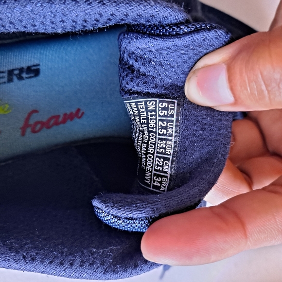 Navy Blue Skechers Elite Sneakers - Picture 7 of 7